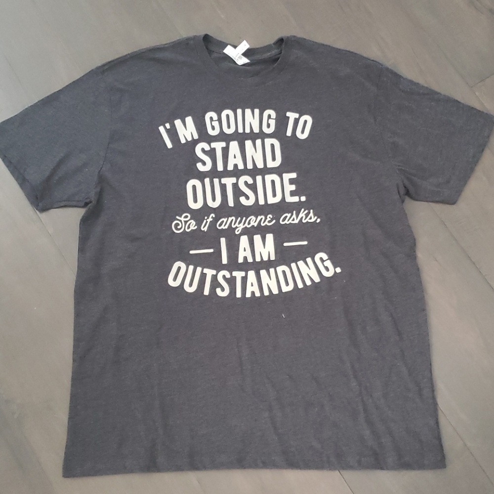 NWOT Men's Outstanding Tee Gray XL